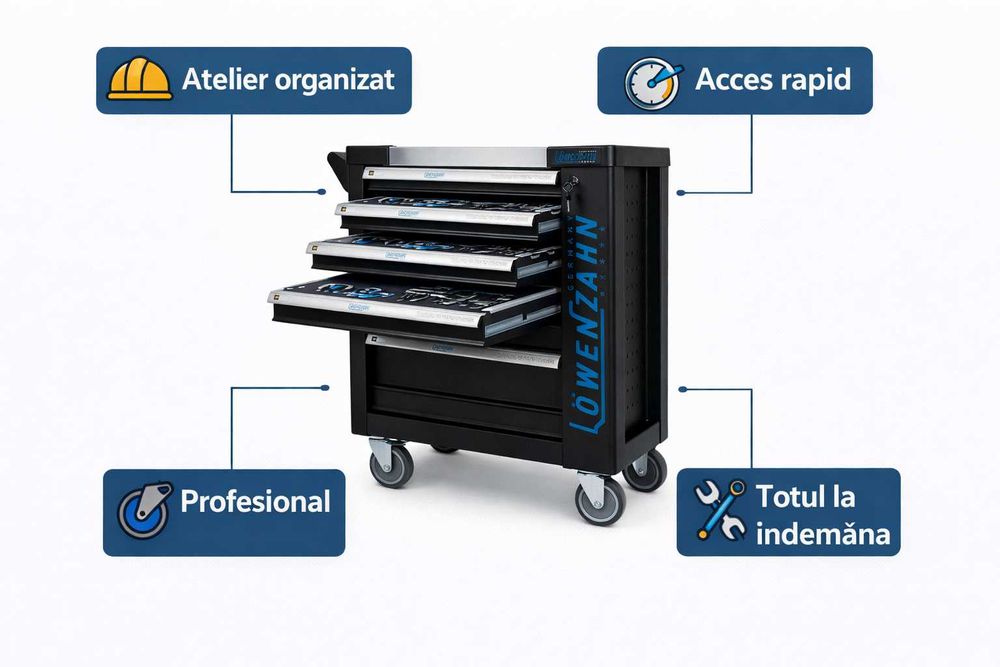 Dulap scule Lowenzahn 7 sertare sistem modular profesional Oradea