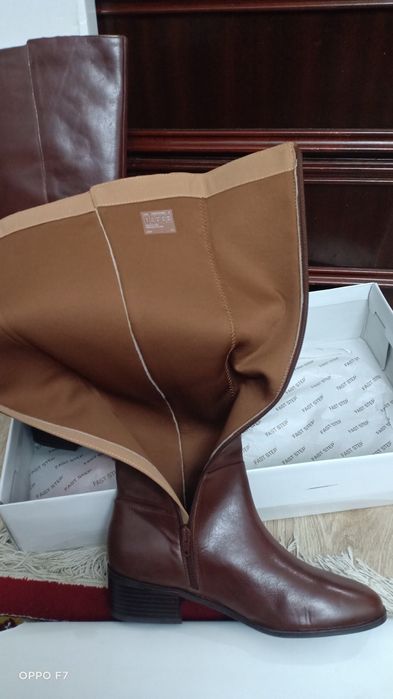 Сапоги весна кожаные Новые
