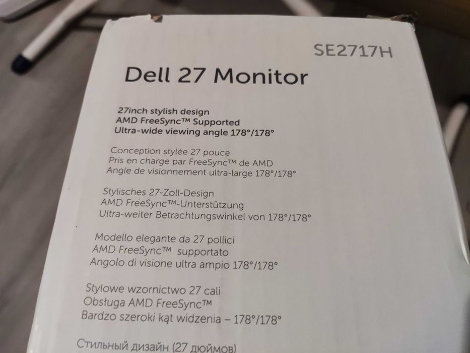 Monitor Dell SE2717H 27" IPS Full HD 75Hz AMD FreeSync