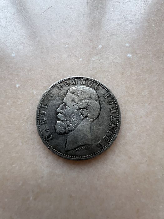 Moneda argint 5 lei 1881