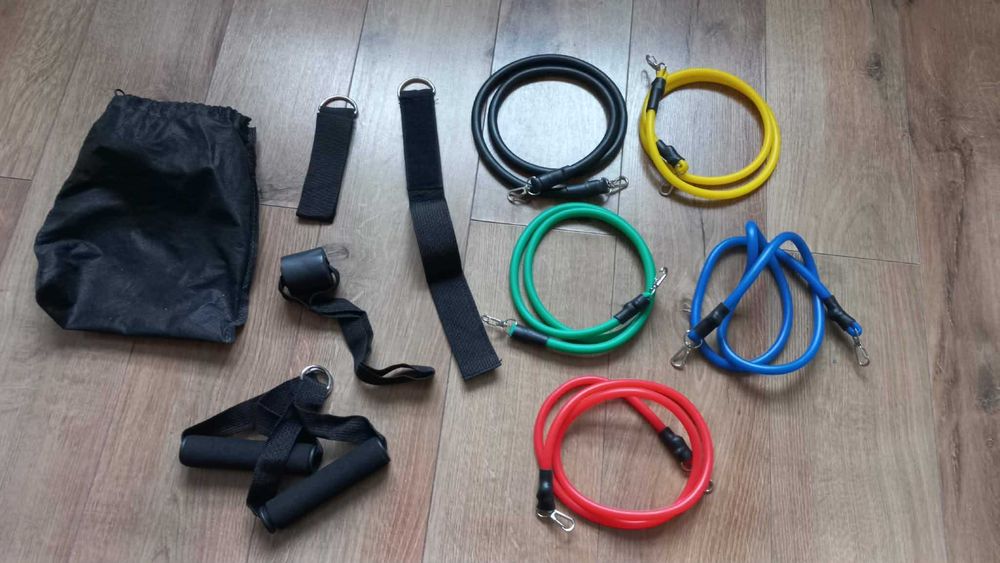 Set elastice fitness, yoga si stretching acasa