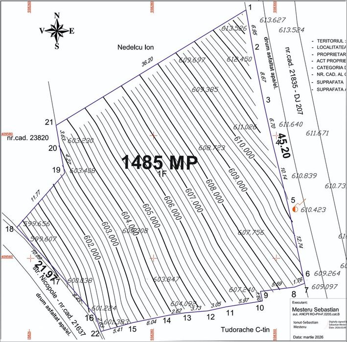 Vânzare teren 1.485 mp în  Șotrile / Plaiu Câmpinei - județul Prahova