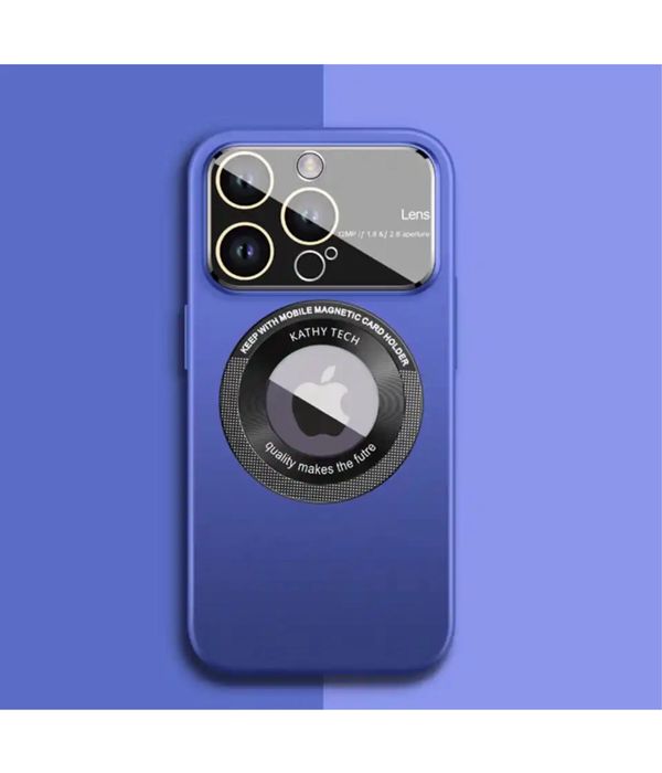 Iphone 14/15 PRO MAX PLUS Husa Spate Sticla Interior Silicon Magnetica