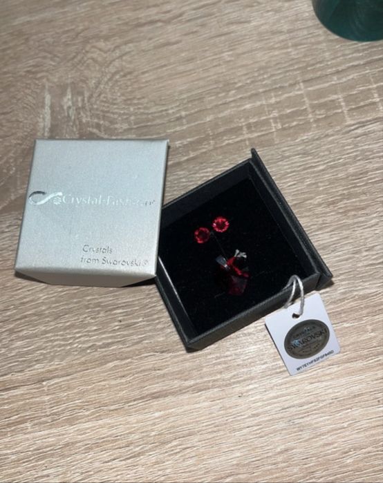 Set cercei + pandantiv cu cristale Swarovski