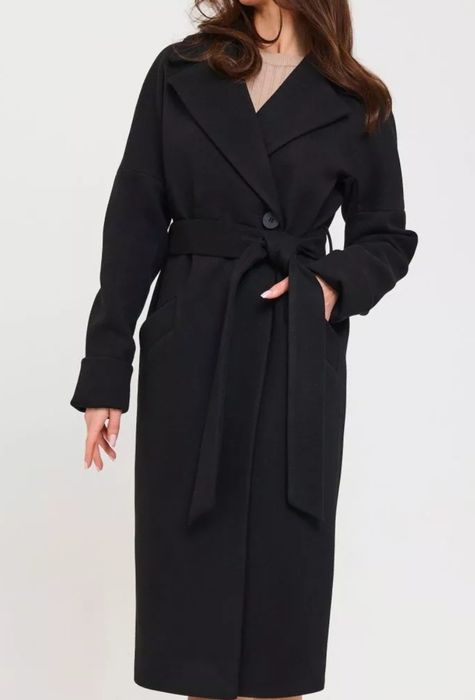 Продам пальто чёрное, длинное