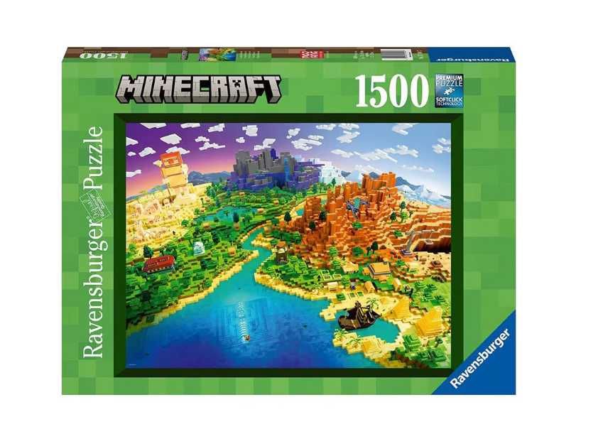 Puzzle Ravensburger - Lumea Minecraft, 1500 piese