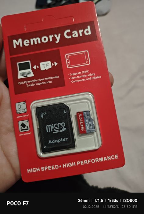Micro SD card Sony 1TB