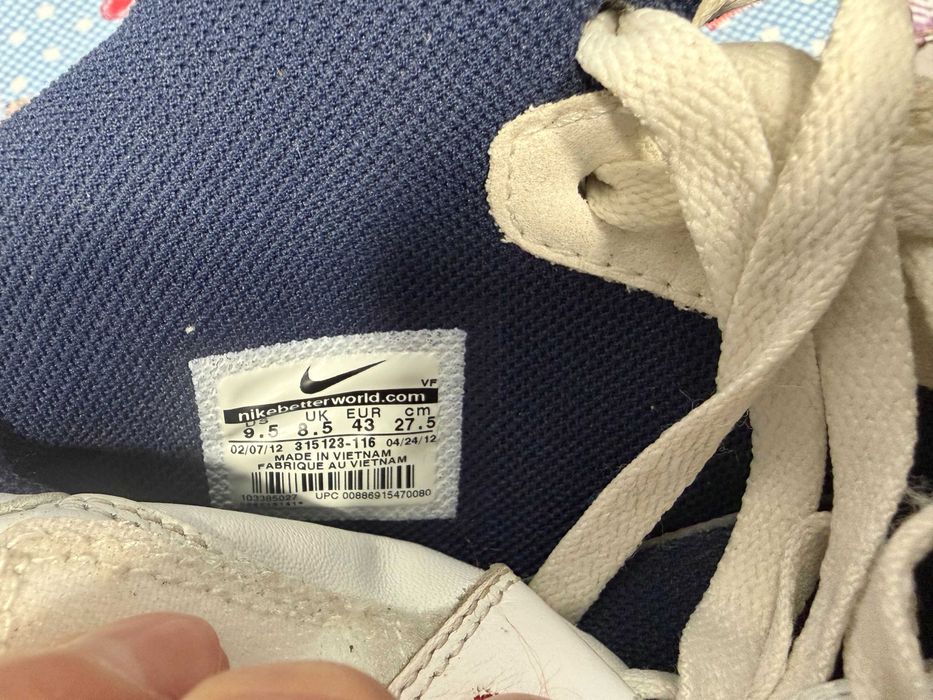 Nike Air Force 1 Mid '07 'White Metallic Gold Team USA''оригинални 43