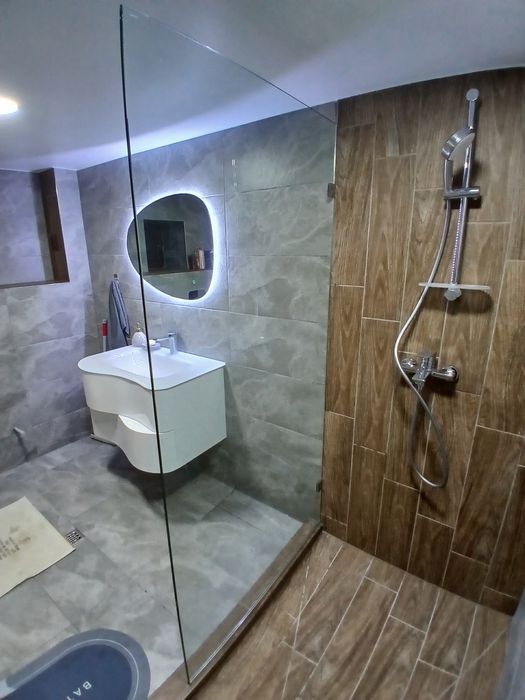 Параван за баня 6-8-10мм закалено стъкло