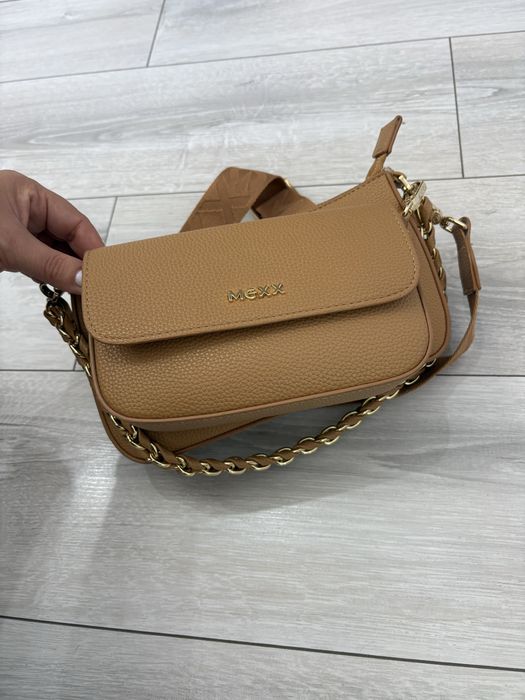 Mexx дамска чанта цвят карамел