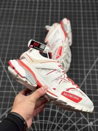 Balenciaga Track Sneaker "White/Red"