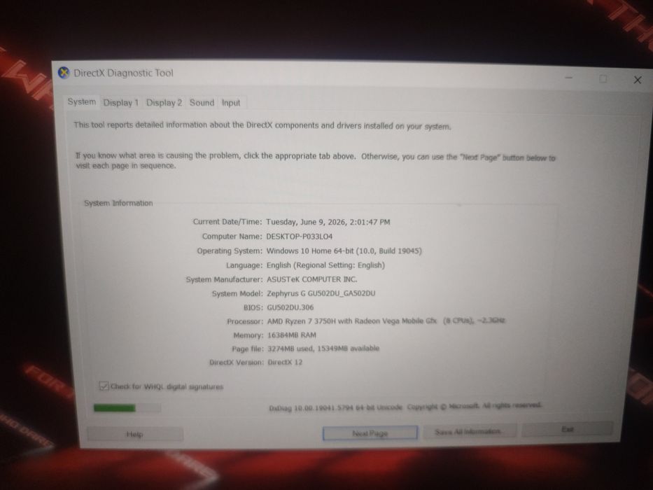 Vând laptop gaming asus rog,ryzen 7, gtx 1660 6gb.