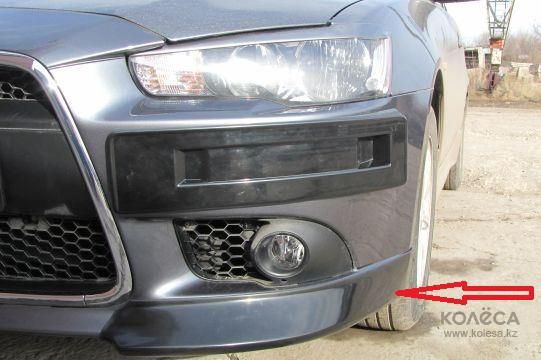 бампер передний лансер 10