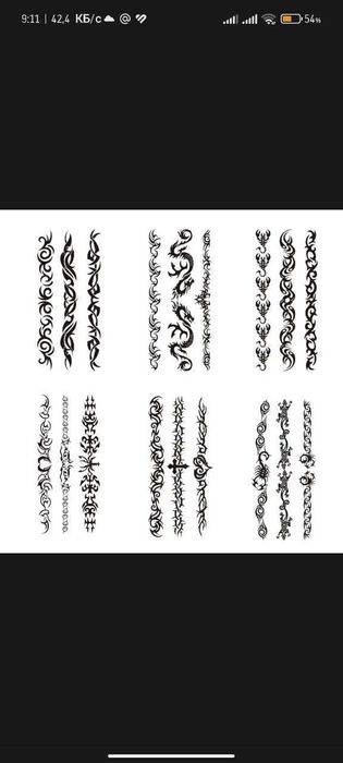 Временные татурировки (флеш тату). Ассортимент. Качество с гарантией