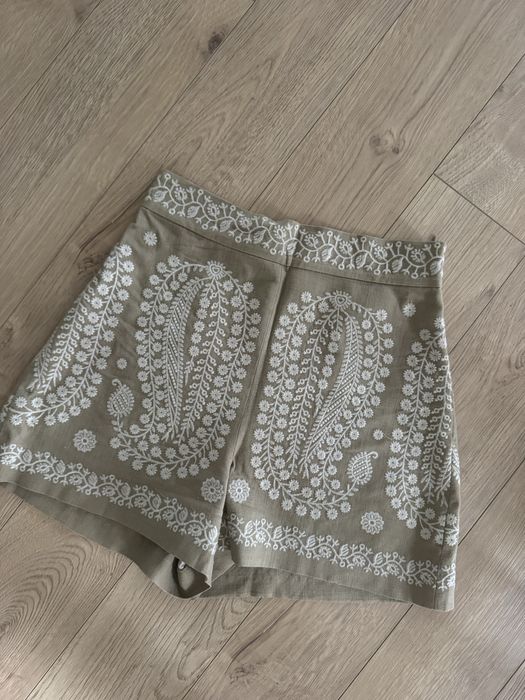 Pantaloni Zara cu broderie, XS