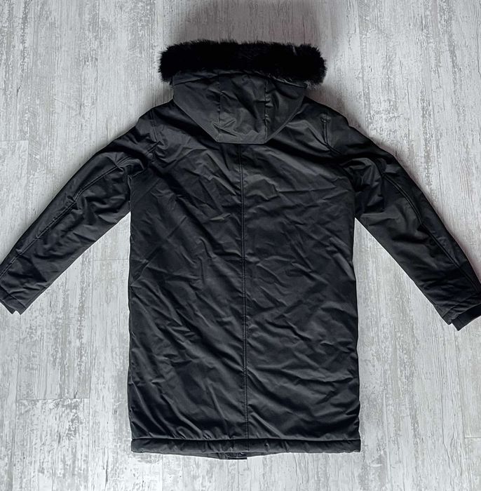 Ново мъжко непромокаемо черно яке парка Zara