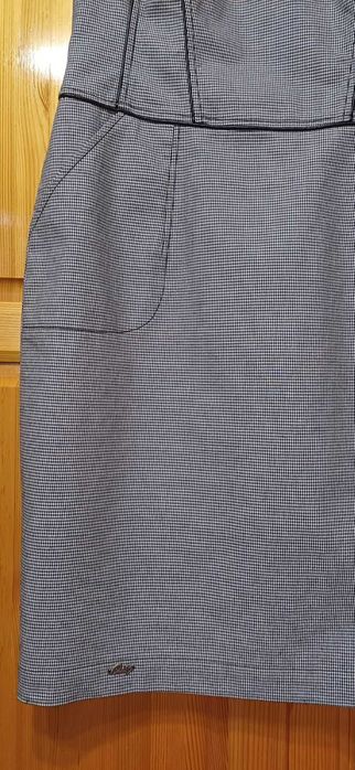 Рокля на Rosi Fashion с Декорации Кожа в стилен "Пипит"!НОВА с Етикет!