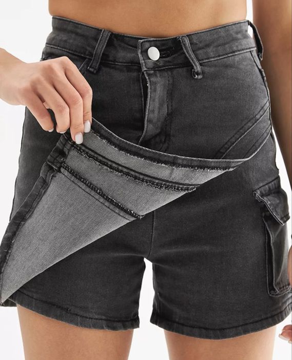 Джинсовые шорты-юбка