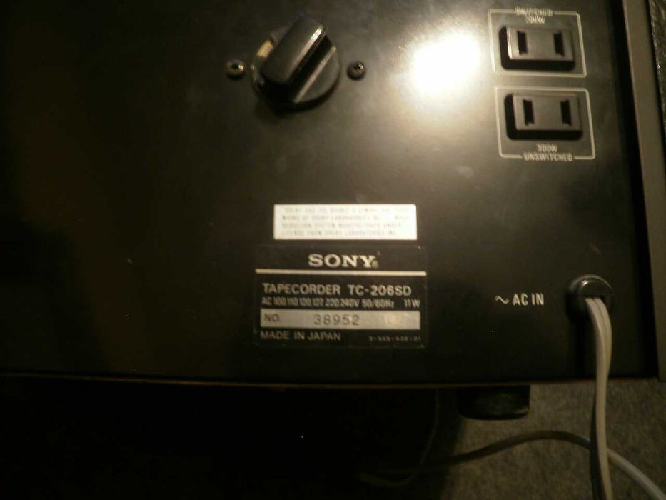 касетен дек Sony TC 206 SD- запазен ветеран с доказано качество