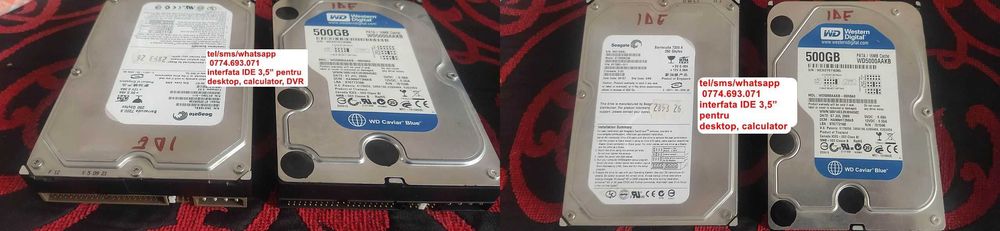 Hard Disk laptop 2,5”Hardisk desktop 3,5”Hard laptop 500, 1Tb, 2Tb,DVR