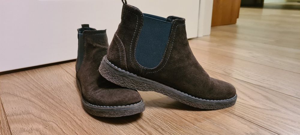 Итальянские Ботинки Geox натуральная замша