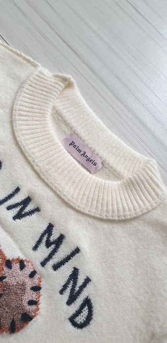 Palm Angels Wool Bear In Mind  S / M  НОВО! ОРИГИНАЛ! Дамски Пуловер!