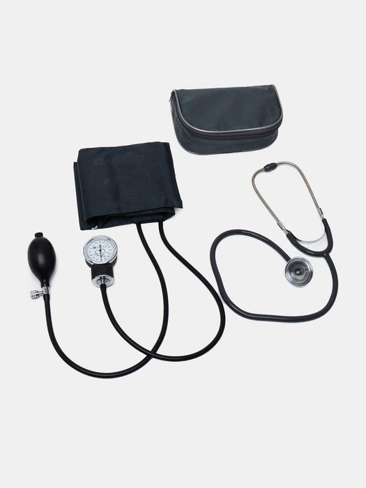 Mexanik tonometr Adyutor, fonendoskop bilan, Rossiya