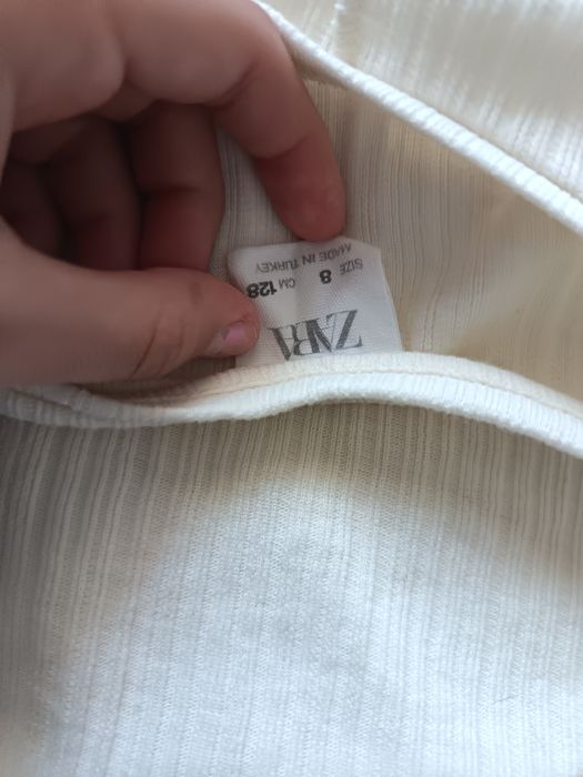 Bluza pentru copii  alba mărimea  128CM