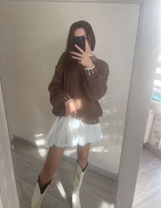 Дамска Бяла Пола | Зара Zara Mango