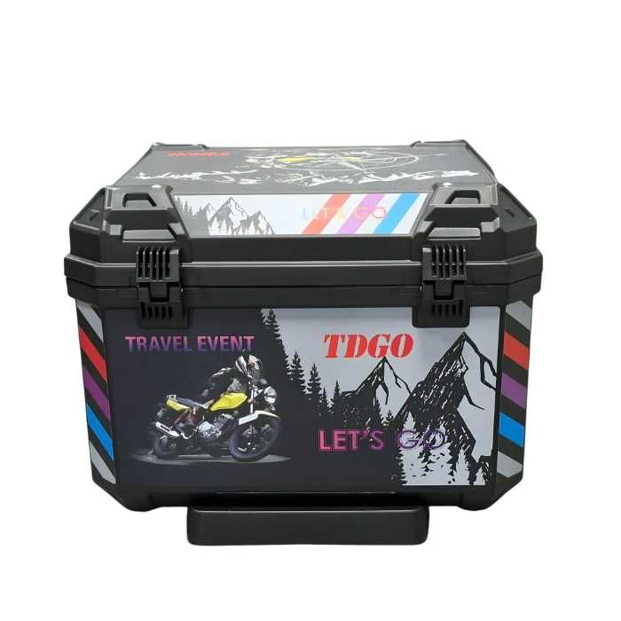 Куфар за мотоциклет / кутия за Мотор / багажник / 57L /  44 × 37 × 33 см / Заключване с ключ / 2 РАЗЛИЧНИ МОДЕЛА