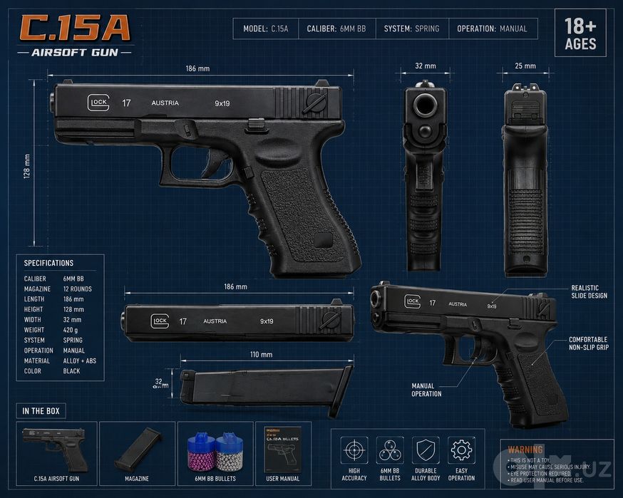 Assalomu aleykum soʻtuvda C.15A modeli pistolet .