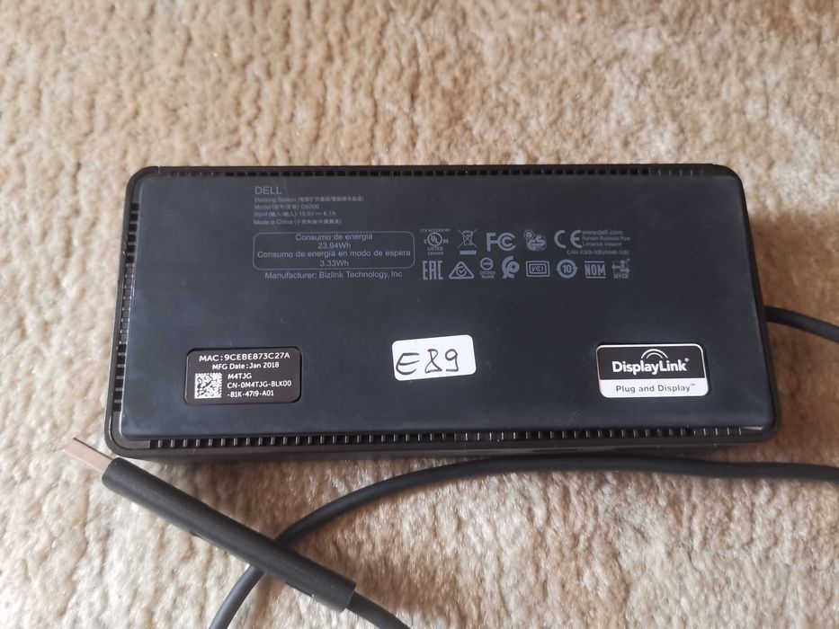 Dell Docking Station Docking Station D6000 Universal incarcator 130w