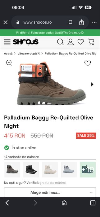Pantofi / ghete palladium noi
