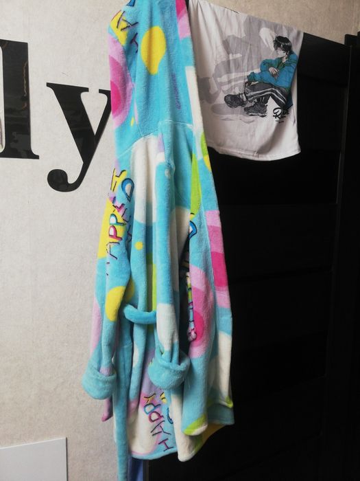 Мохровый детский халат