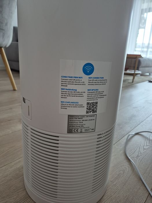 Purificator aer AlecoAir P40 Wi-Fi, Filtru Carbune
