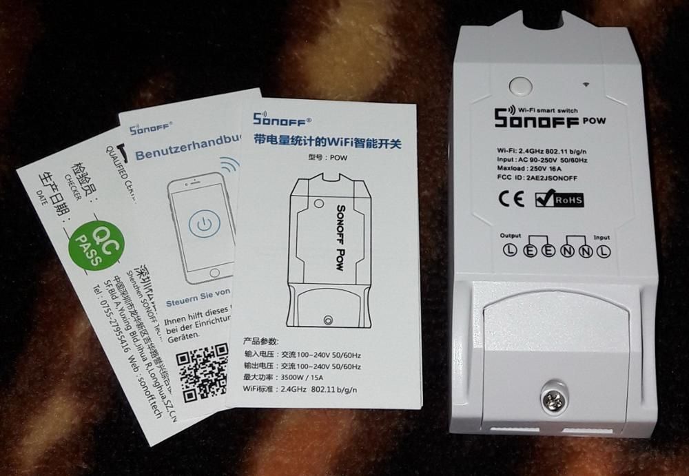 Интернет СМАРТ електромер ватметър следи консумация ВКЛ ИЗКЛ Sonoff