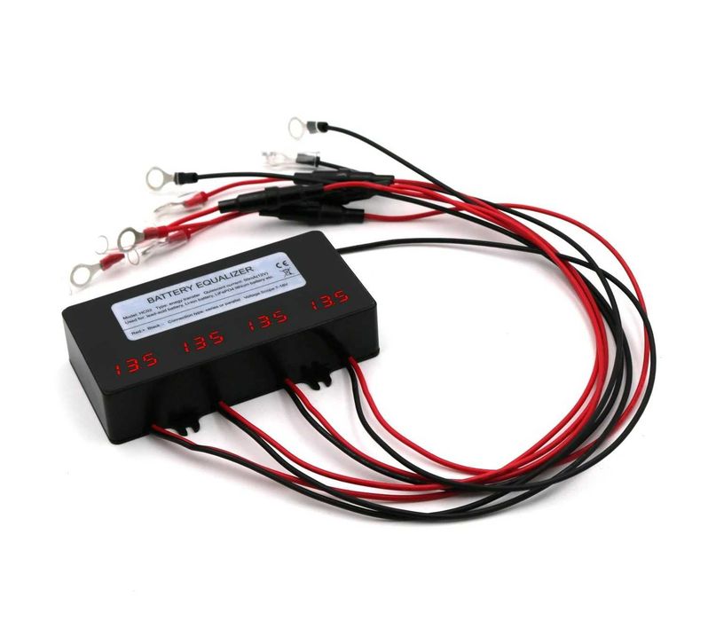 Egalizator baterii 48V, 4 x 12V, HA02, LCD cu fuzibile, fara afisaj