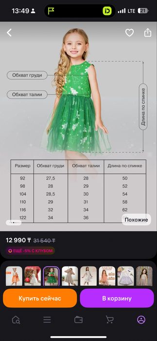 Платье для девочек