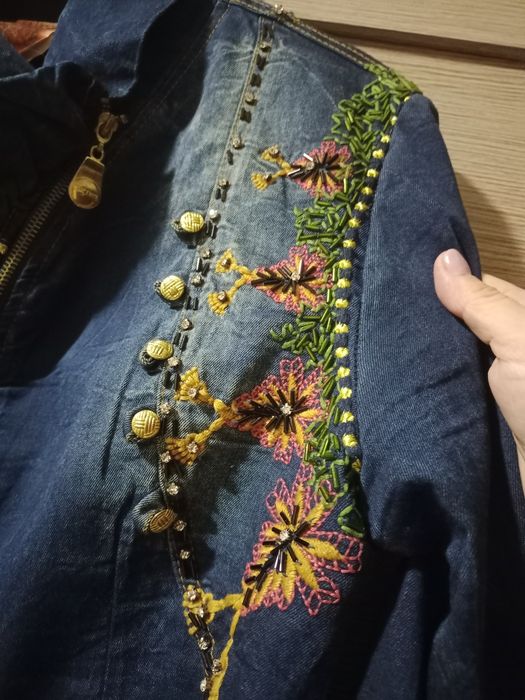 Джинсовые платье-плащ.