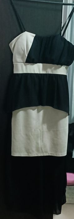 Rochie eleganta bej /negru