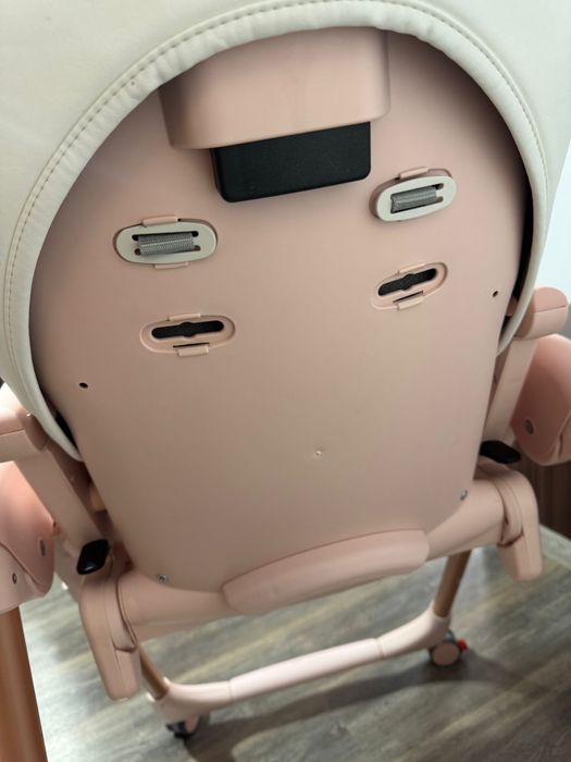 Scaun de masa 2in1 Peg Perego Prima Pappa Follow Me, 0-15 Kg, Roz