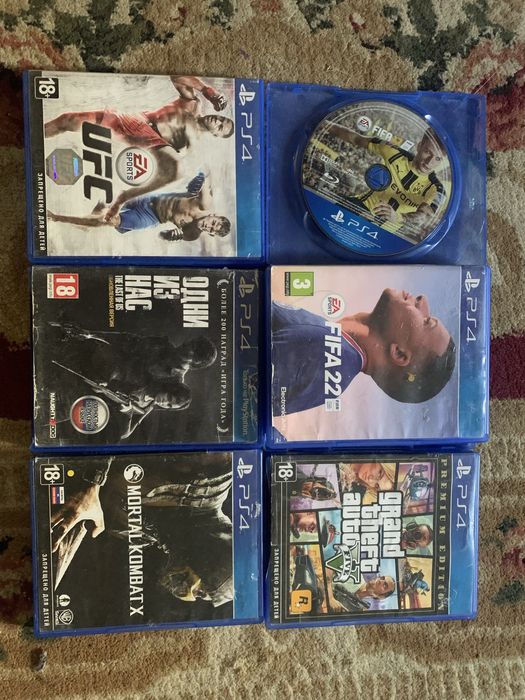 Продам ps4 500GB + 6 игр