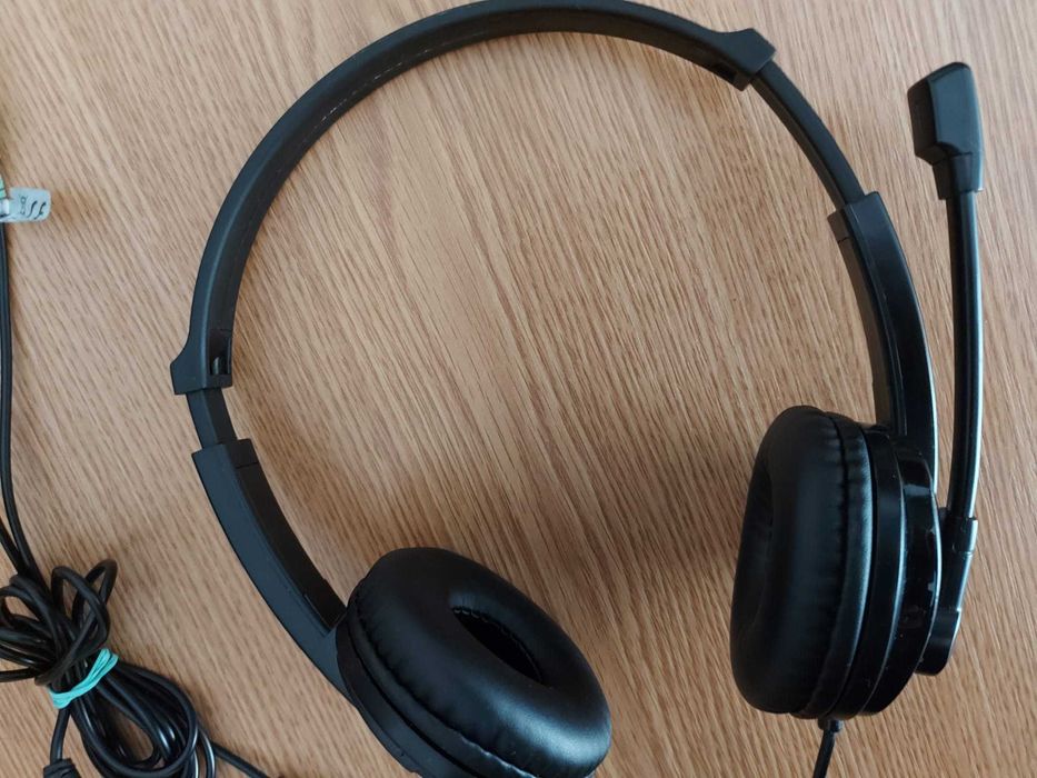 Casti pentru calculator PC cu microfon si potentiometru pentru volum