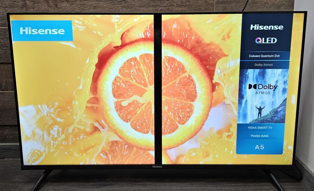 Amanet F28: TV Hisense Qled 100 cm (p)