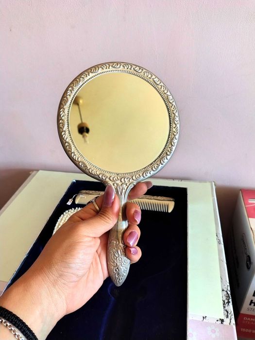 Луксозен Дамски Посребрен Комплект