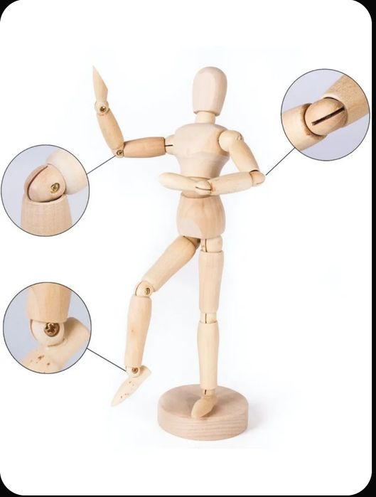 Игрушка Манекен деревянный