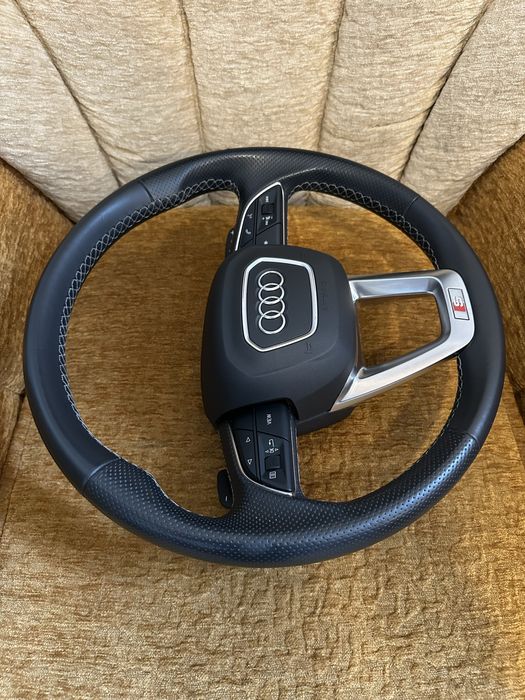 Volan + Airbag Audi Q7 4M / Q8, S Line : 4M0880201T / 4M8419091AA