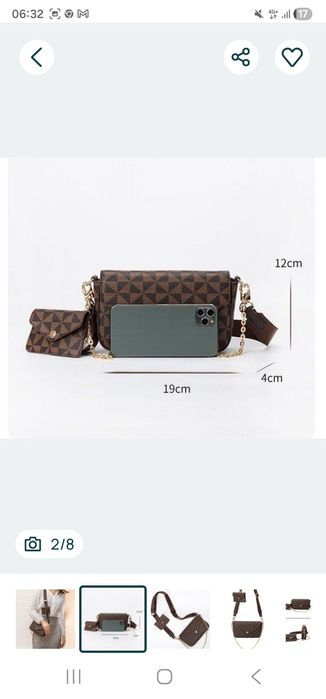 Geanta 2 in 1 super model, saculet, etichetă