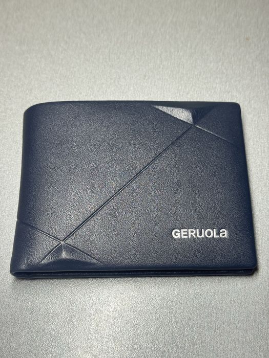 Мъжки портфейл GERUOLA – елегантен син с отделения за карти