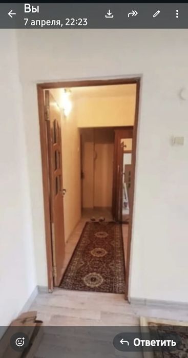 Сдаеться квартира  1комн. Иляеаа